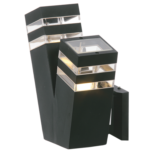 Bright Star L174 BLACK WALL MOUNT DIE CAST ALU IP44 2X14W ES