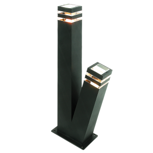 Bright Star L175 BLACK FLOOR MOUNT DIE CAST ALU IP44 2X 14W ES