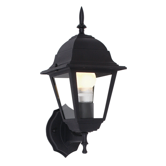 Bright Star L202 BK 4 PANEL UP FACING BLACK IP44 1X60W ES