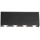 Bright Star Lighting L249 BLACK  Aluminium LED Wall Bracket with Glass