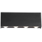 Bright Star Lighting L249 BLACK  Aluminium LED Wall Bracket with Glass