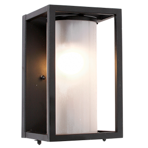Bright Star L255 BK 1X60W ES IRON WITH FROSTED GLASS IP44