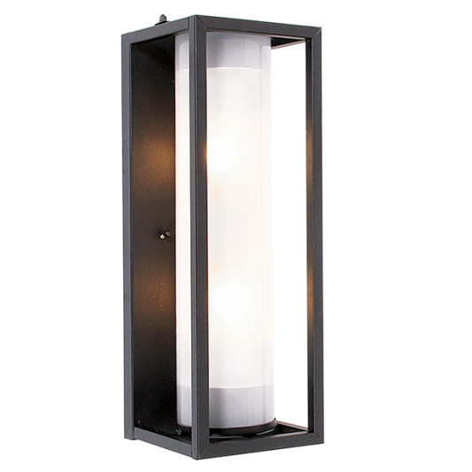Bright Star L256 BK 2X40W ES IRON WITH FROSTED GLASS IP44
