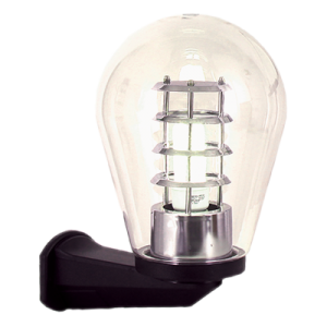 Bright Star L304 CLEAR PVC BASE CLEAR OVAL POLY COVER IP44 1X14W ES