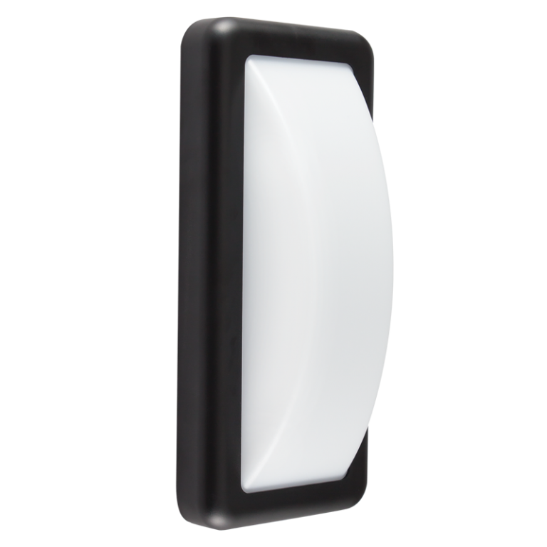 Bright Star L326 BLACK 6W LED BULKHEAD ABS BASE PC COVER IP54 4000K 320L