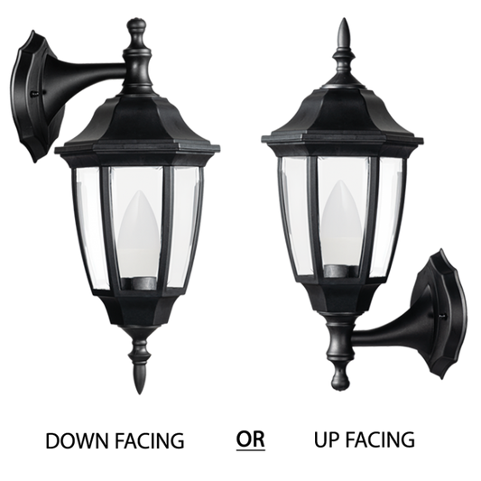 Bright Star Lighting L340 BLACK Convertible Up or Down Facing Lantern