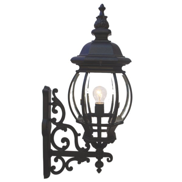 Bright Star L4000 BLACK UP LARGE ROUND BELLY HEAD DIE CAST ALU IP33 1X60W ES
