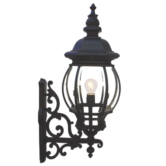Bright Star L4000 BLACK UP LARGE ROUND BELLY HEAD DIE CAST ALU IP33 1X60W ES