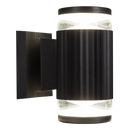 Bright Star Lighting L507 BLACK Up and Down Facing Aluminium Wall Bracket with Acrylic Cover