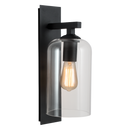Bright Star Lighting L509 BLACK Down Facing Metal Lantern with Clear Glass