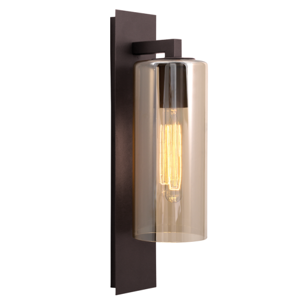 Bright Star Lighting L510 COFFEE Down Facing Coffee Colour Metal Lantern with Amber Glass