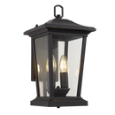 Bright Star Lighting L513 BLACK Down Facing Aluminium Lantern with Clear Glass