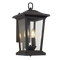 Bright Star Lighting L513 BLACK Down Facing Aluminium Lantern with Clear Glass