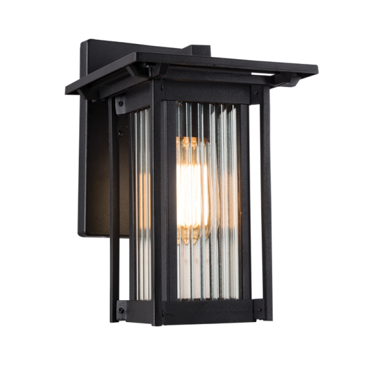 Bright Star L516 BLACK DOWN FACING LATERN ALU OPAQUE GLASS IP54 1X60W ES