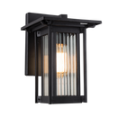 Bright Star Lighting L516 BLACK Down Facing Aluminium Lantern with Opaque Glass