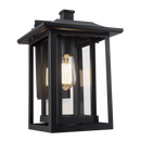 Bright Star Lighting L518 BLACK Down Facing Aluminium Lantern with Clear Glass