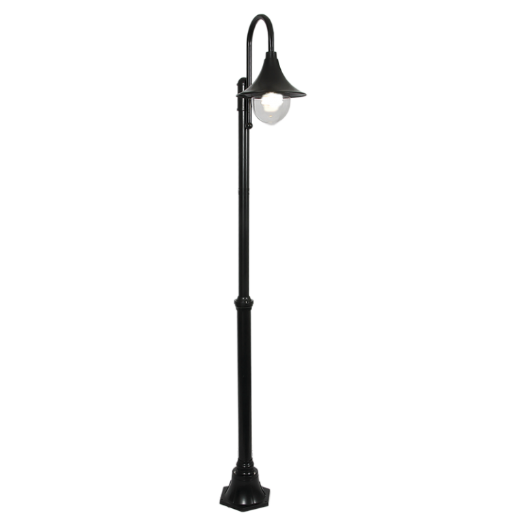 Bright Star LFL018 BLACK ALU WITH CLEAR POLY COVER IP44 1X60W ES 2065MM