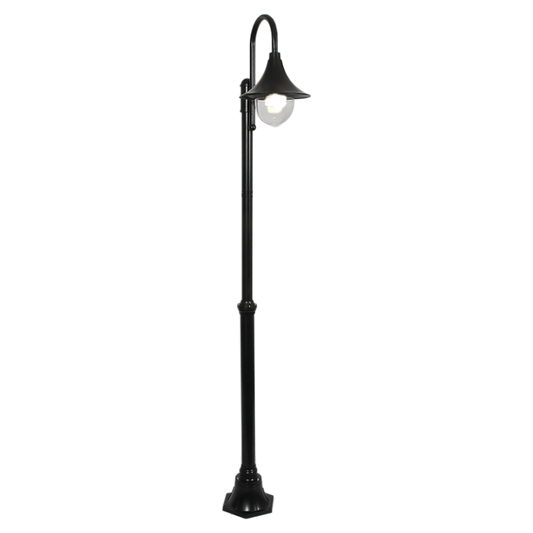 Bright Star LFL018 BLACK ALU WITH CLEAR POLY COVER IP44 1X60W ES 2065MM