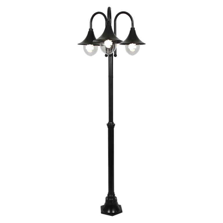 Bright Star LFL019 BLACK ALU WITH CLEAR POLY COVER IP44 13X60W ES 2065MM