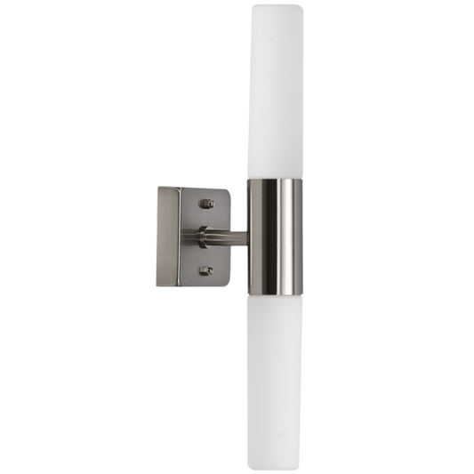 Bright Star ML009 SATIN CHROME 2xG9 IP44 SATIN CHROME BASE WH GLASS