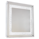 Bright Star Lighting ML044 LED Polished Chrome and Crystal Mirror with On / Off Switch