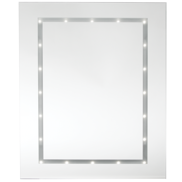 Bright Star Lighting ML047 BATTERY MIRROR Steel and Mirror Glass