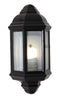 Eurolux O24B Lantern Half Bevelled Glass Black