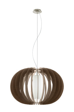 Eurolux P144DW Stellato3 Pendant 700mm Dark Wood