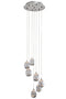 Eurolux P563CH Dew Drop 7LT Pendant 350mm Chrome