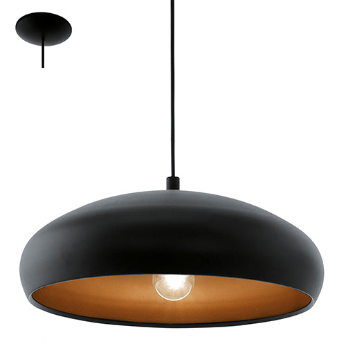 Eurolux P685B Mogano1 Pendant 400mm Black/Copper