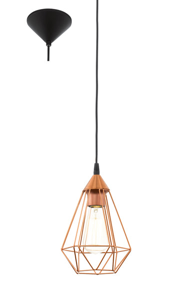 Eurolux P689C Tarbes Pendant 175mm Copper