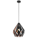 Eurolux P703BC Carlton1 Pendant 310mm Black/Copper