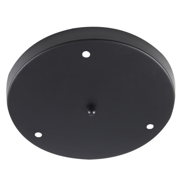 Bright Star Lighting PART029 Matt Black 250mm 3 Light Ceiling Cup