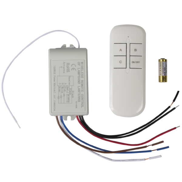 Bright Star Lighting PART501 3 Way Remote and Receiver for Ceiling Fittings