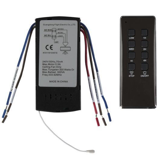 Bright Star PART504 AC REMOTE&RECEIVER- FCF013,040-043,048-051 OLD FAN