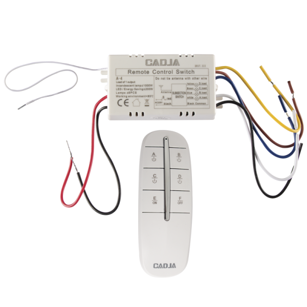 Bright Star Lighting PART506 4 Way Remote and 1000W Receiver for CF097