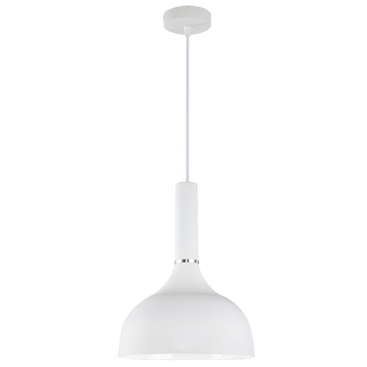 PEN216 Bright Star WHITE METAL PENDANT 1X60W ES