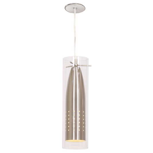 PEN2298/1 Bright Star SATIN CORD,METAL,CL GLASS 1x40W ES