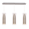 Bright Star Lighting PEN2299/3 SATIN  BAR,METAL,CL GLASS 3x40W SES Pendant