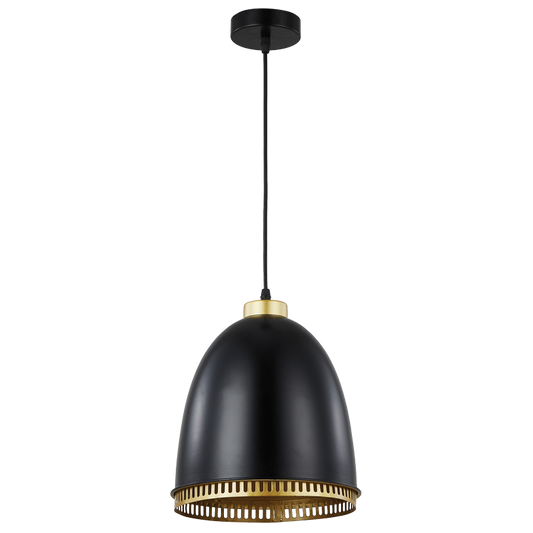 PEN235 Bright Star BLACK IRON PENDANT BLACK 1X35W ES