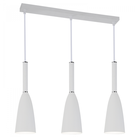 PEN243/3 Bright Star WHITE 3 LIGHT WHITE PENDANT 3X60W ES