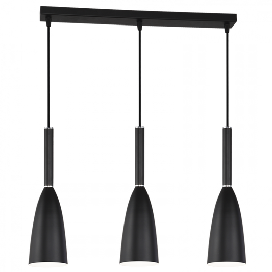PEN244/3 Bright Star BLACK 3 LIGHT BLACK PENDANT 3X60W ES