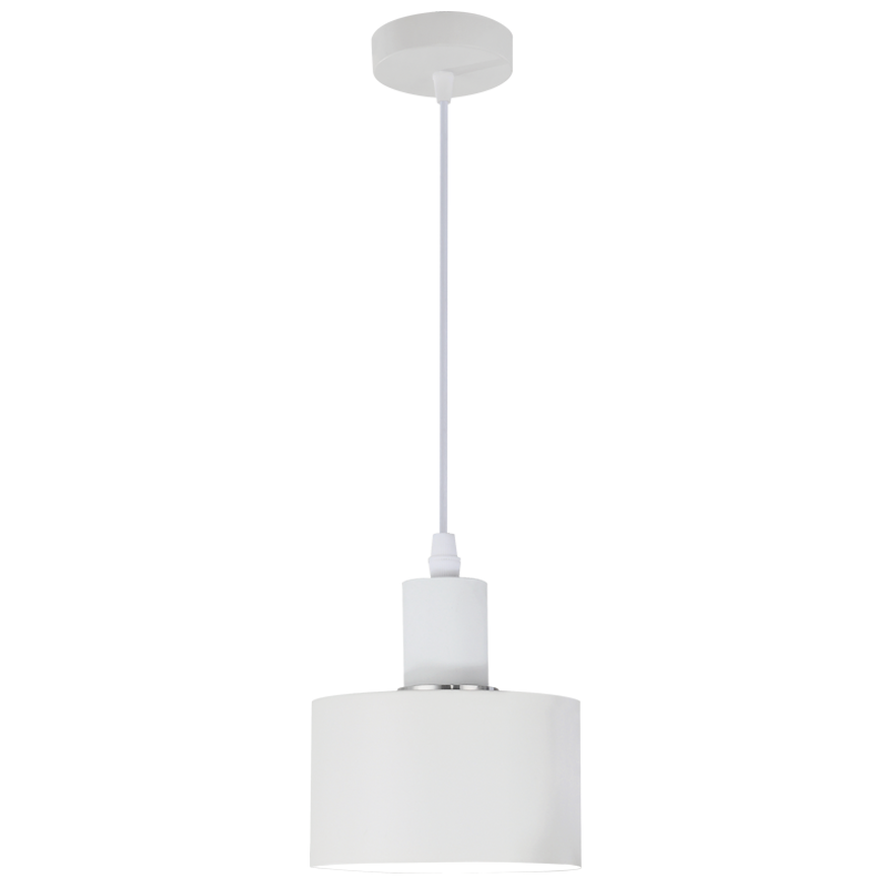 PEN245/1 Bright Star WHITE 1 LIGHT WHITE PENDANT 1X60W ES