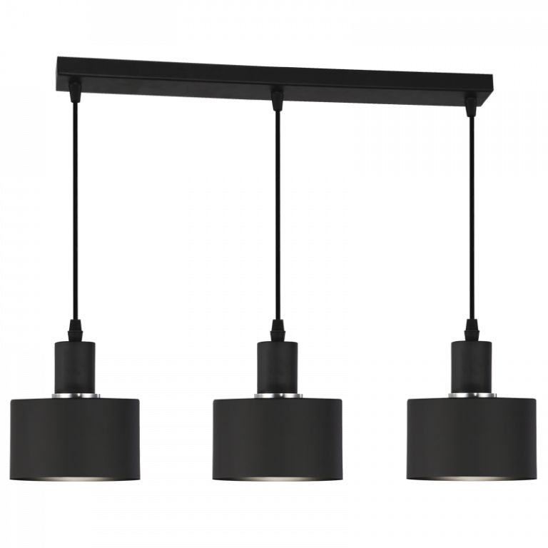 PEN246/3 Bright Star BLACK 3 LIGHT BLACK PENDANT 3X60W ES