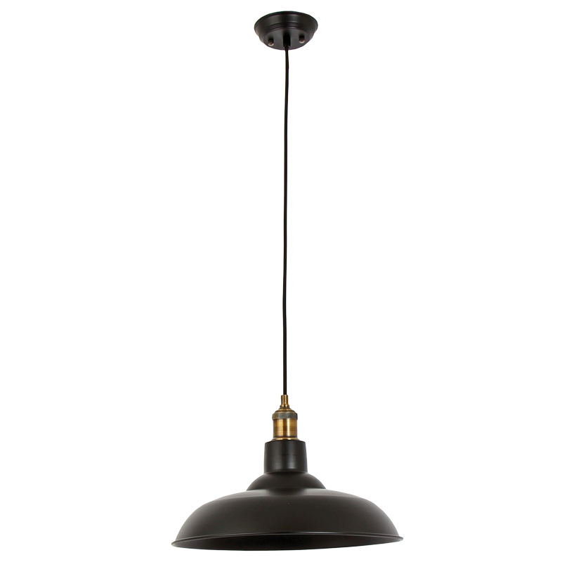 PEN264 Bright Star M/BK MATT BLACK METAL PENDANT 1X60W ES