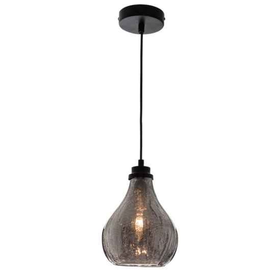 PEN415 Bright Star CHROME METAL PENDANT CHROME GLASS 1X40W SES 6007226074611 81