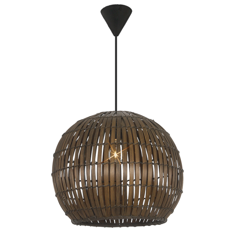PEN431/1 Bright Star BROWN BAMBOO BROWN PENDANT 1X60W ES 400MM 6007226050066 20