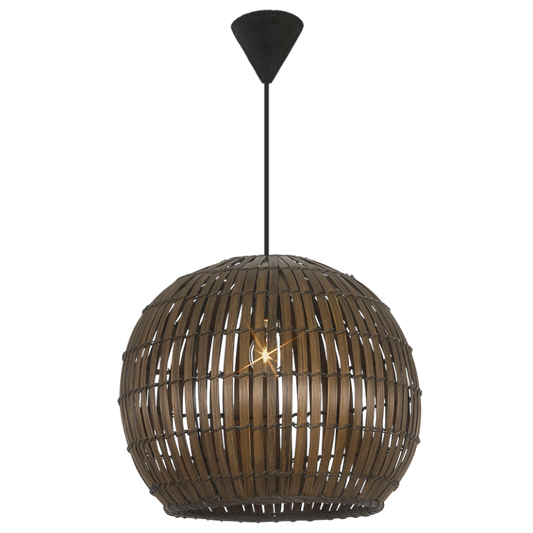 PEN431/1 Bright Star BROWN BAMBOO BROWN PENDANT 1X60W ES 400MM 6007226050066 20