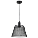 Bright Star PEN515 BLACK Steel Mesh Pendant with Black Cord