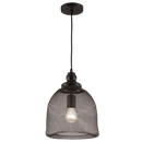 Bright Star Lighting PEN526/1 BK 1LT METAL MESH 250MM Pendant